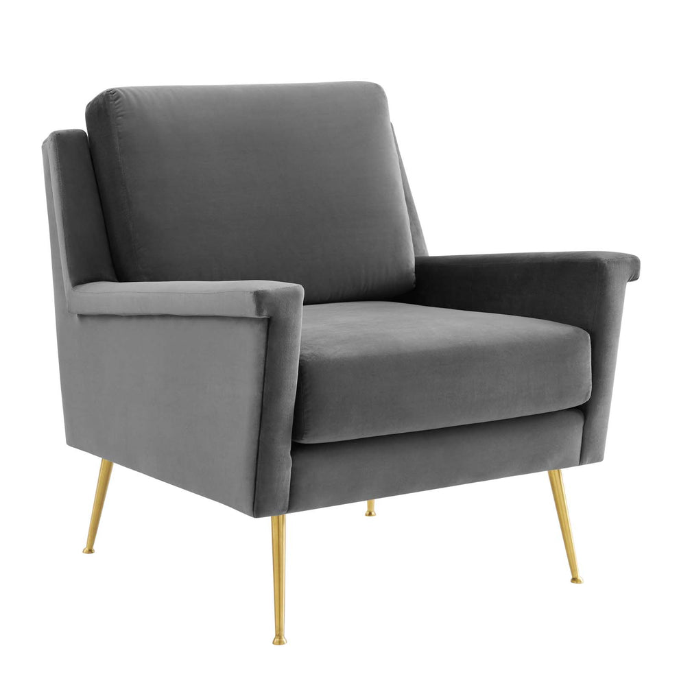 Chesapeake Performance Velvet Armchair By Modway - EEI-4630 | Armchairs | Modishstore - 6