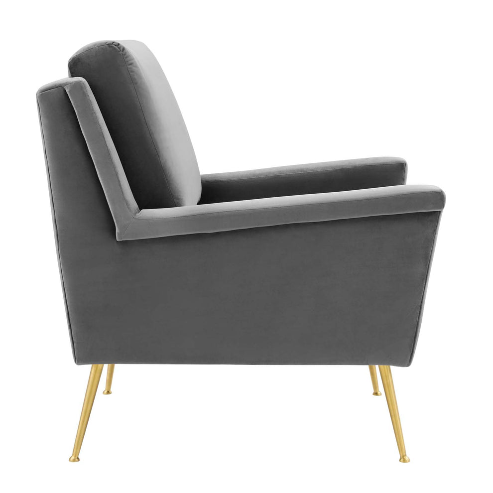 Chesapeake Performance Velvet Armchair By Modway - EEI-4630 | Armchairs | Modishstore - 8