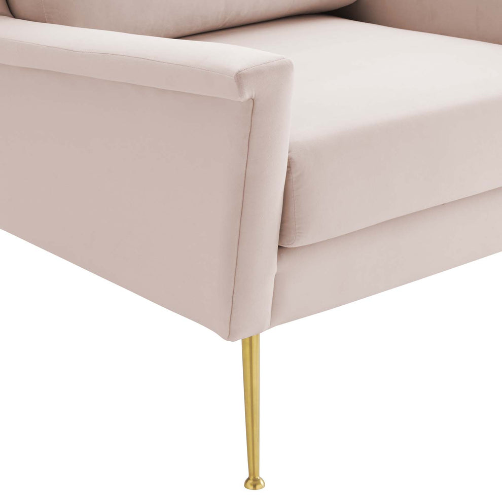 Chesapeake Performance Velvet Armchair By Modway - EEI-4630 | Armchairs | Modishstore - 17