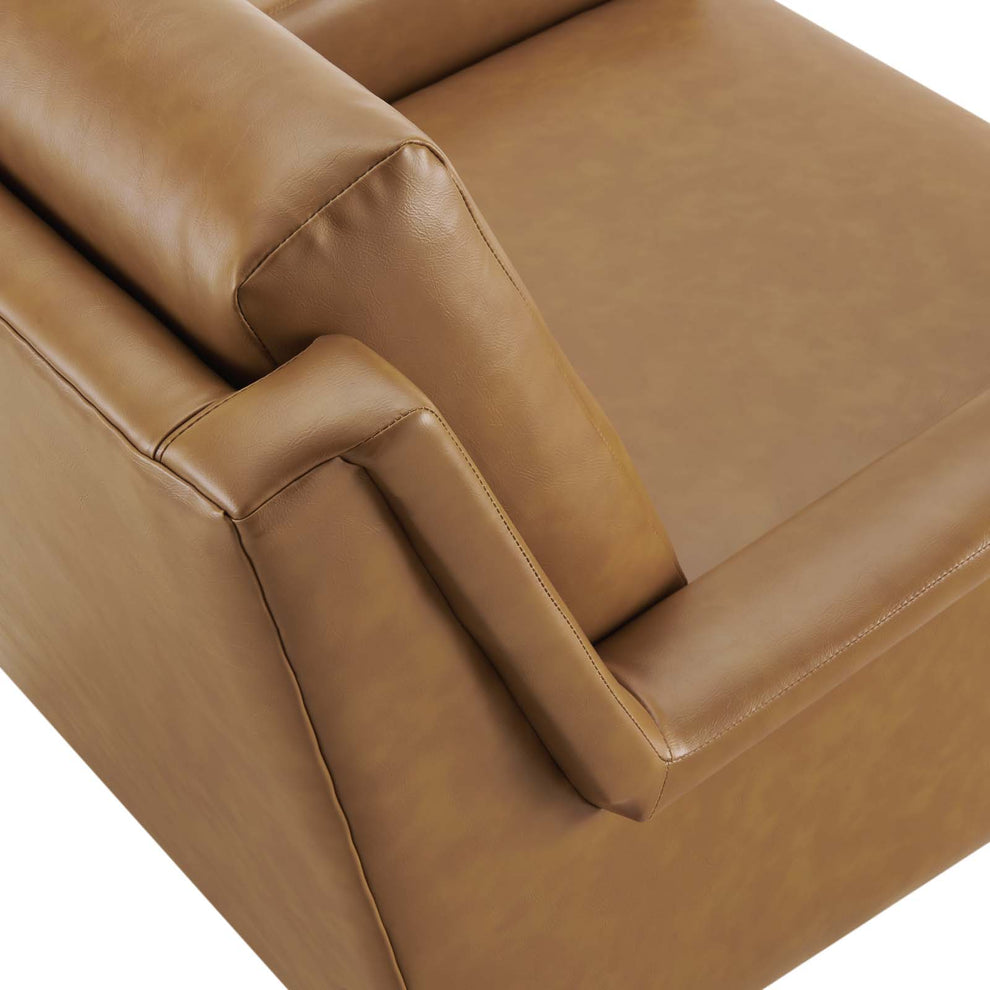 Chesapeake Vegan Leather Armchair By Modway - EEI-4632 | Armchairs | Modishstore - 5
