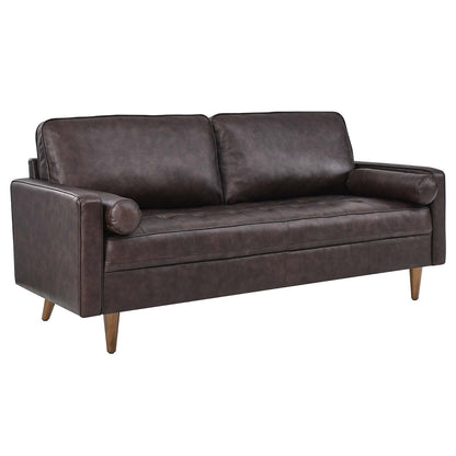 Valour Leather Sofa By Modway - EEI-4633 | Sofas | Modishstore - 21