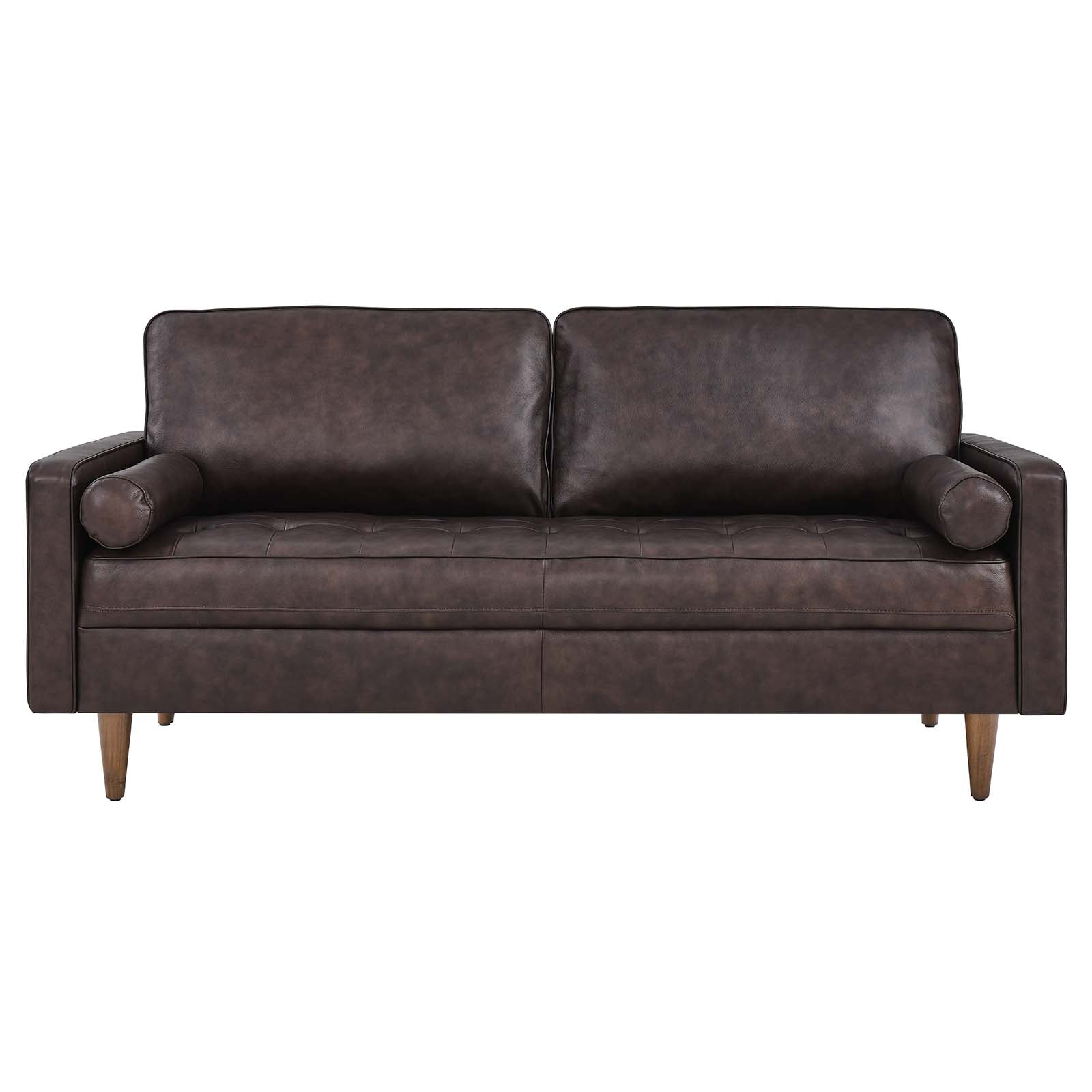 Valour Leather Sofa By Modway - EEI-4633 - Tan – Modish Store