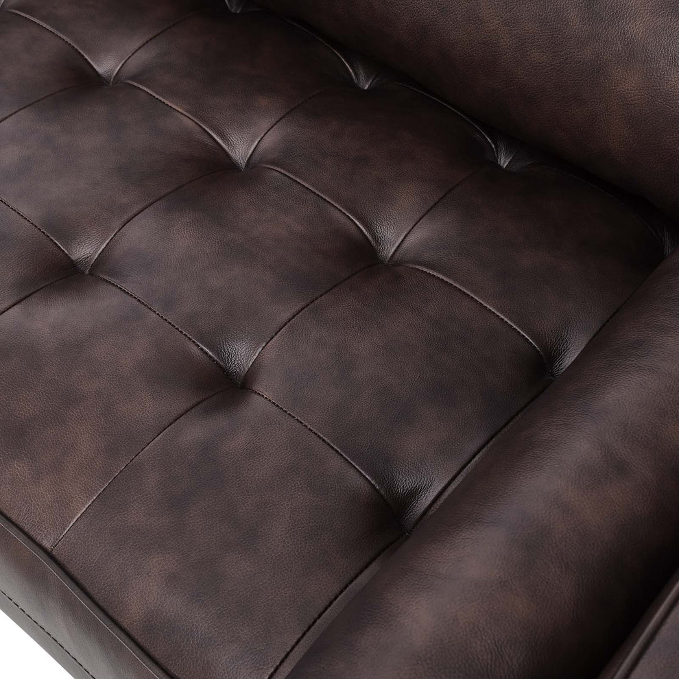 Valour Leather Sofa By Modway - EEI-4633 | Sofas | Modishstore - 18