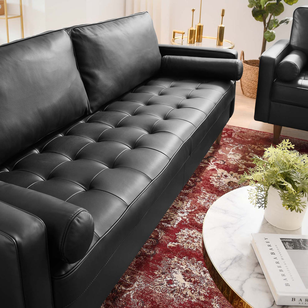 Valour 81" Leather Sofa By Modway - EEI-4634 | Sofas | Modishstore - 10