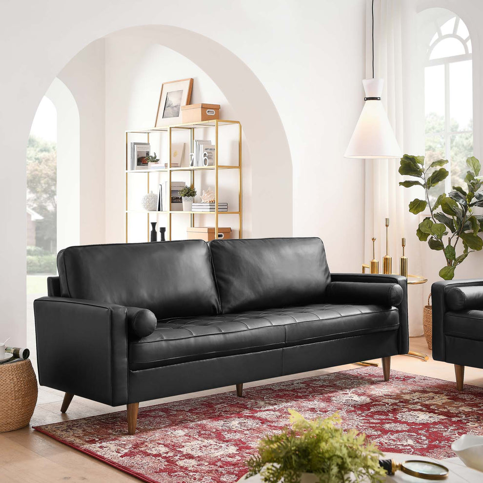 Valour 81" Leather Sofa By Modway - EEI-4634 | Sofas | Modishstore - 7