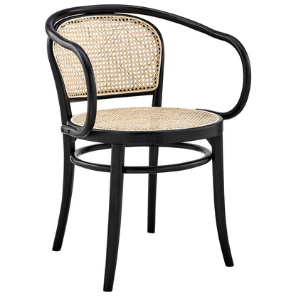 Oliana Wood Dining Armchair By Modway - EEI-4647-BLK | Dining Chairs |  Modishstore - 2