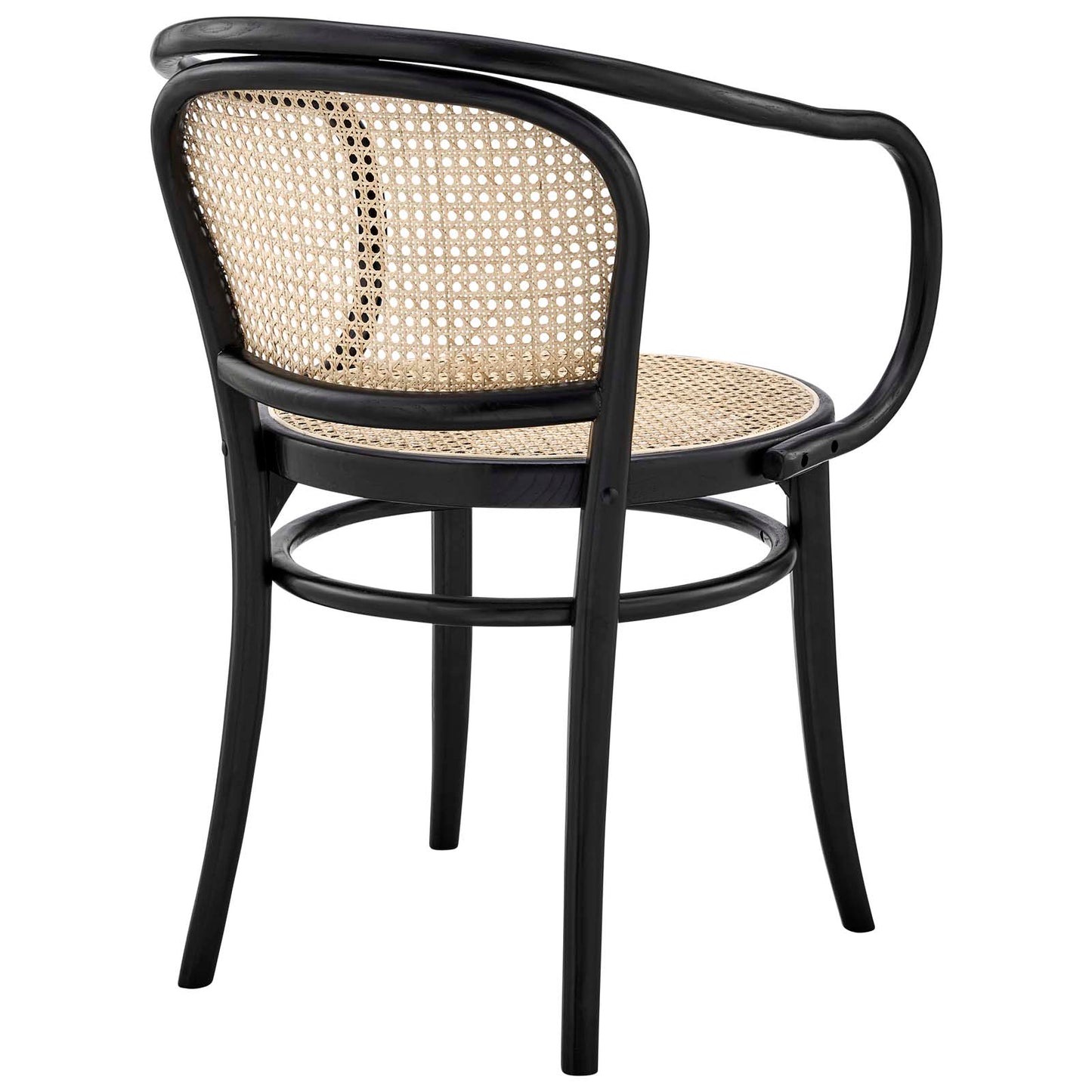 Oliana Wood Dining Armchair By Modway - EEI-4647-BLK | Dining Chairs |  Modishstore - 4