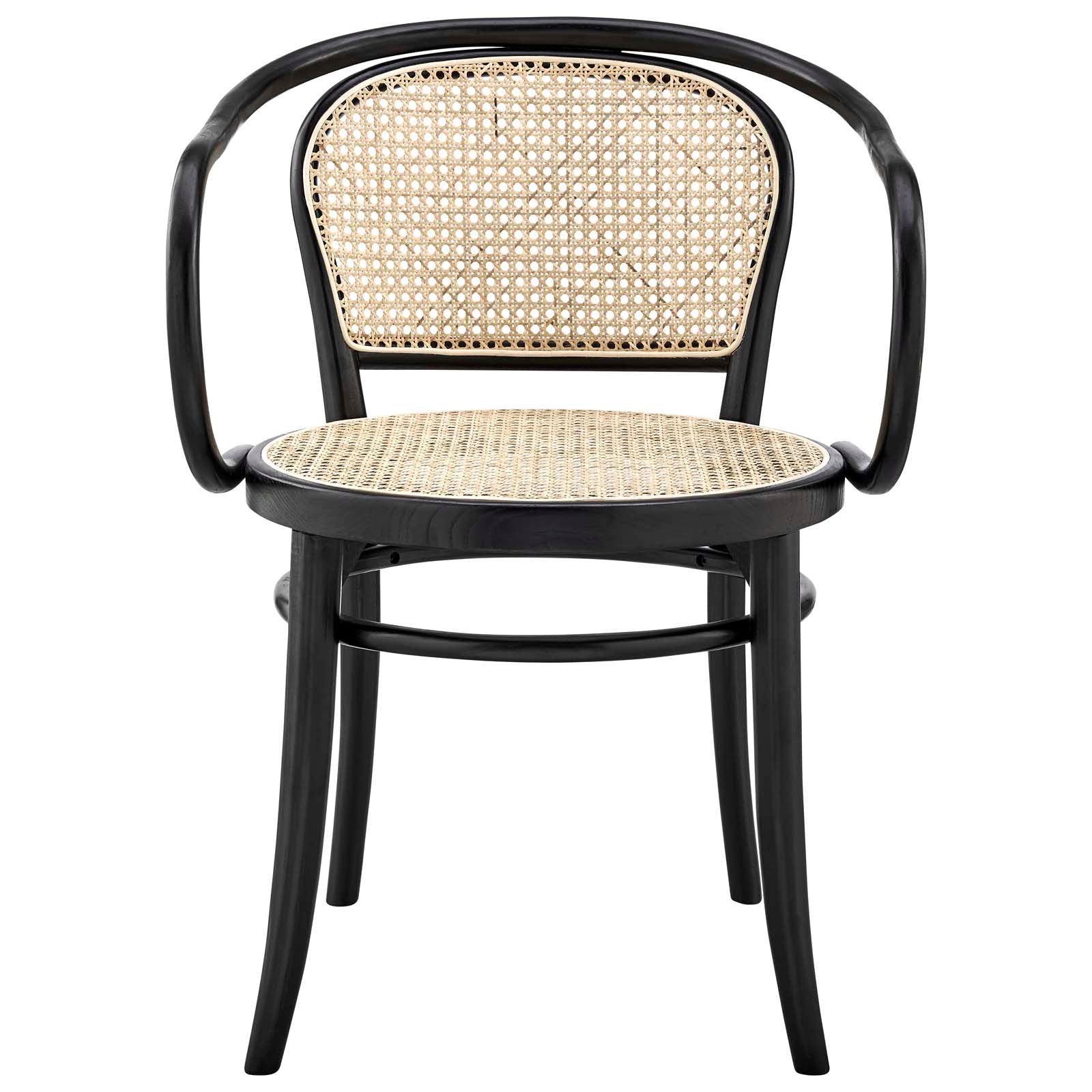 Oliana Wood Dining Armchair By Modway - EEI-4647-BLK | Dining Chairs |  Modishstore - 6