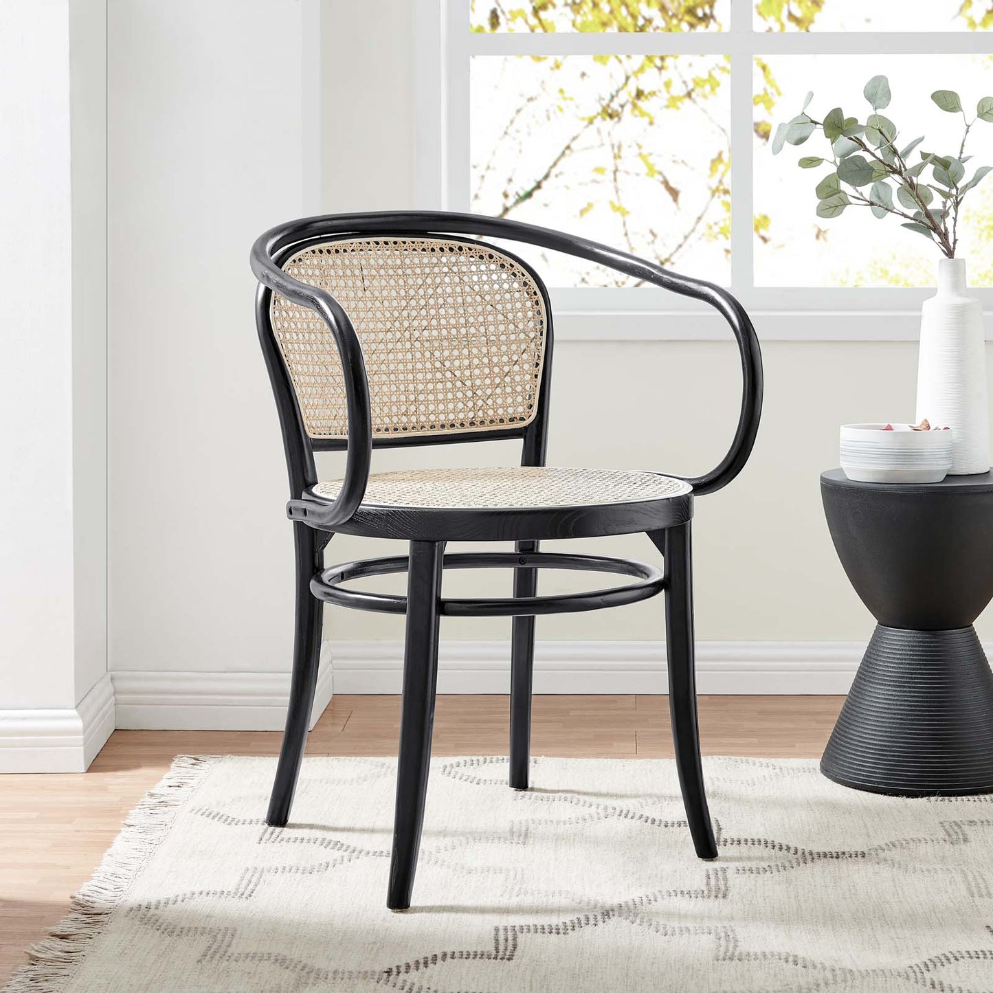 Oliana Wood Dining Armchair By Modway - EEI-4647-BLK | Dining Chairs |  Modishstore