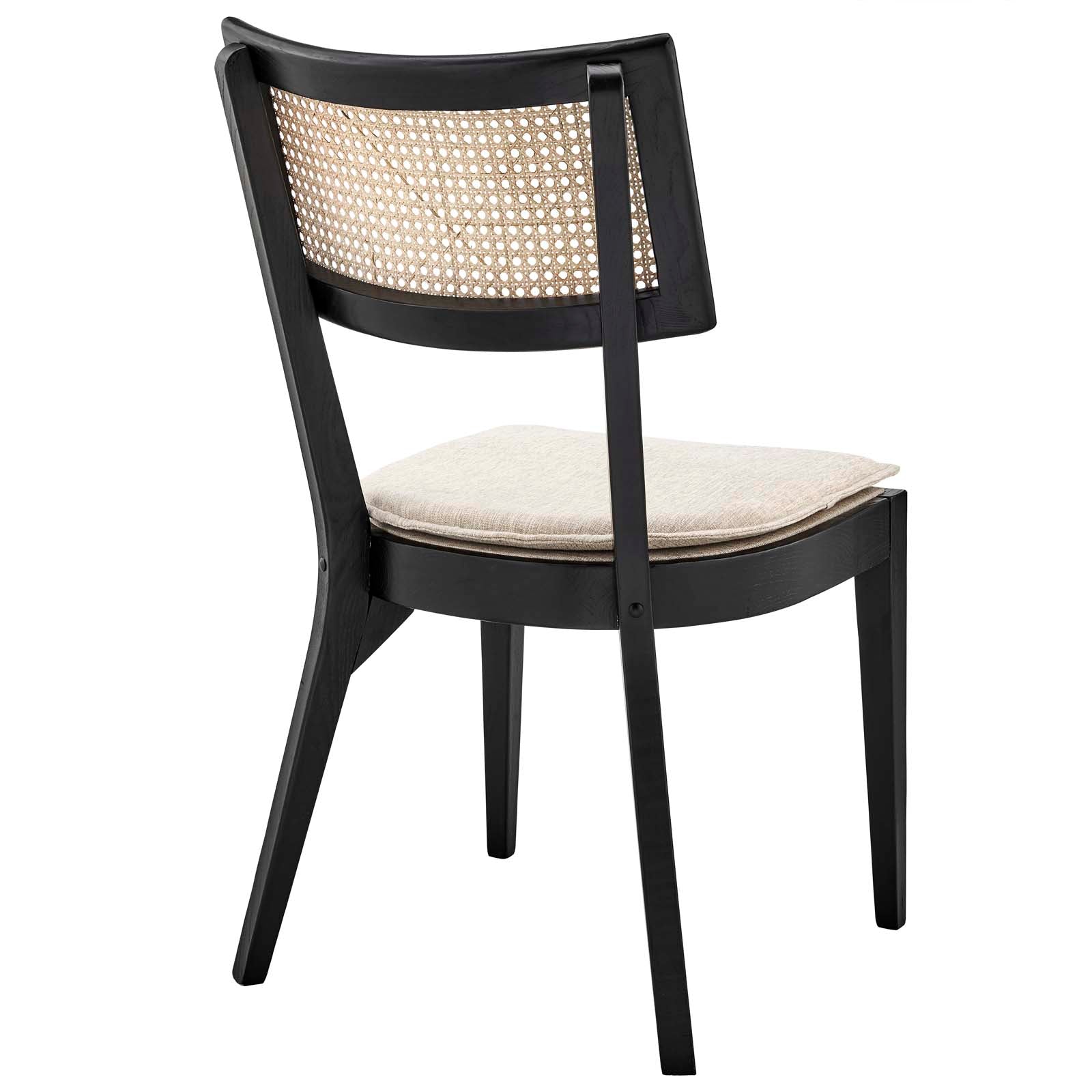 Caledonia Wood Dining Chair By Modway - EEI-4648-BLK-BEI | Dining Chairs |  Modishstore - 4