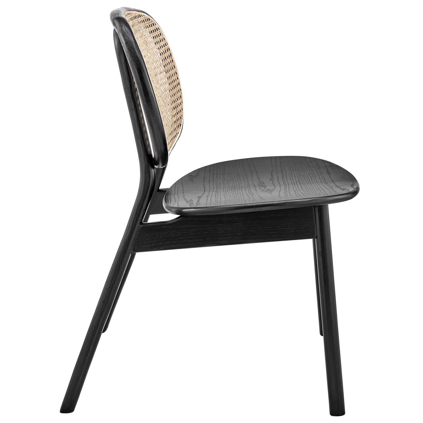 Malina Wood Dining Side Chair By Modway - EEI-4649-BLK | Dining Chairs |  Modishstore - 3