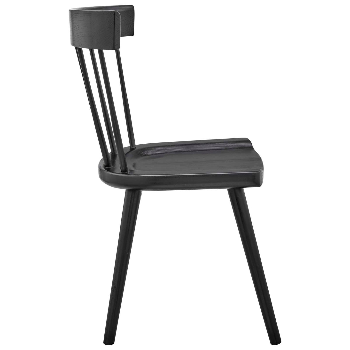 Sutter Wood Dining Side Chair By Modway - EEI-4650-BLK | Dining Chairs |  Modishstore - 3