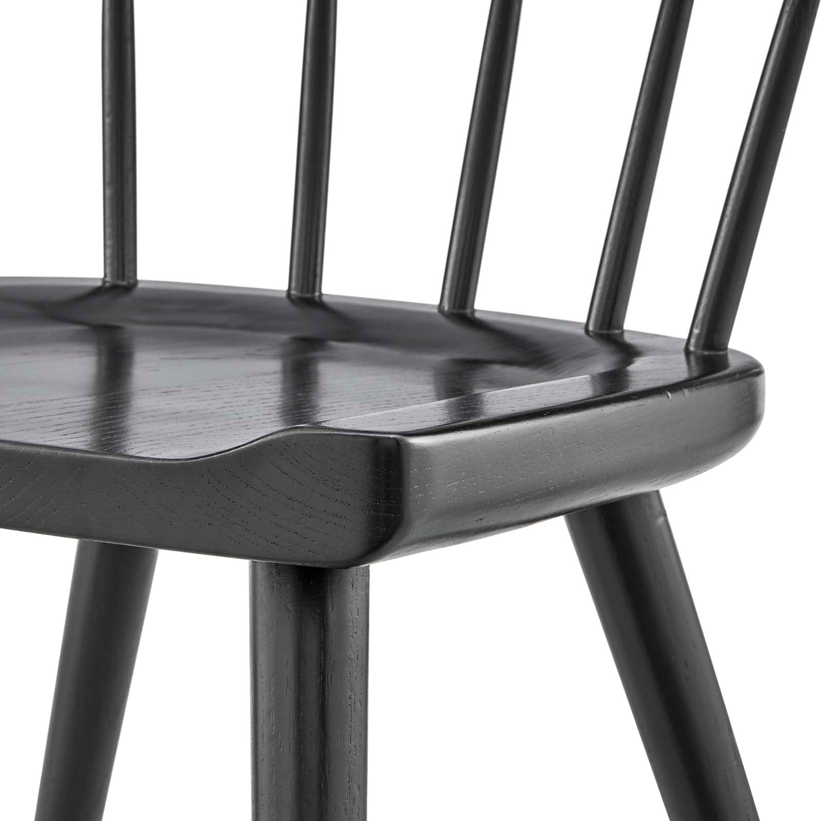 Sutter Wood Dining Side Chair By Modway - EEI-4650-BLK | Dining Chairs |  Modishstore - 5