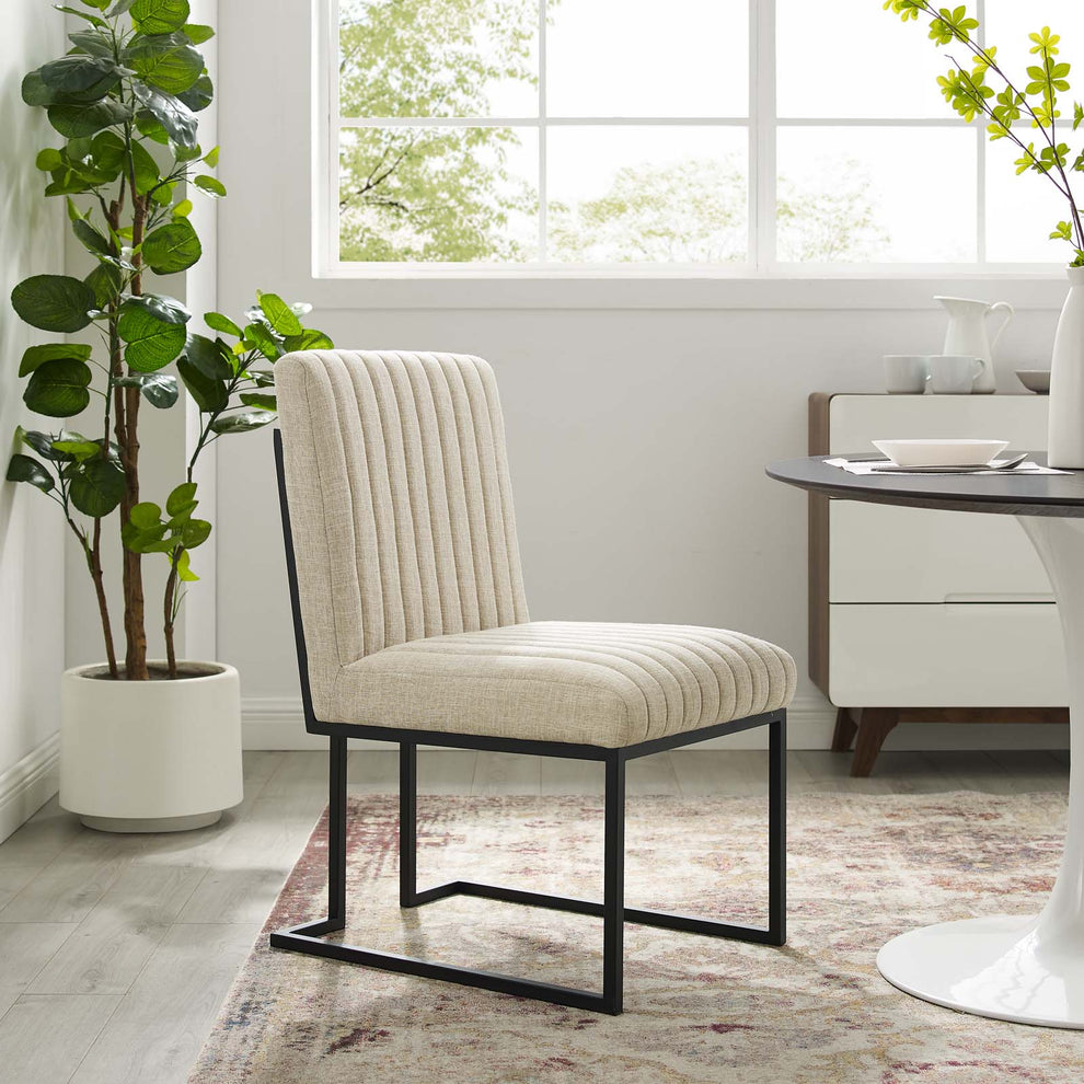 Indulge Channel Tufted Fabric Dining Chair By Modway - EEI-4652 | Dining Chairs | Modishstore - 1