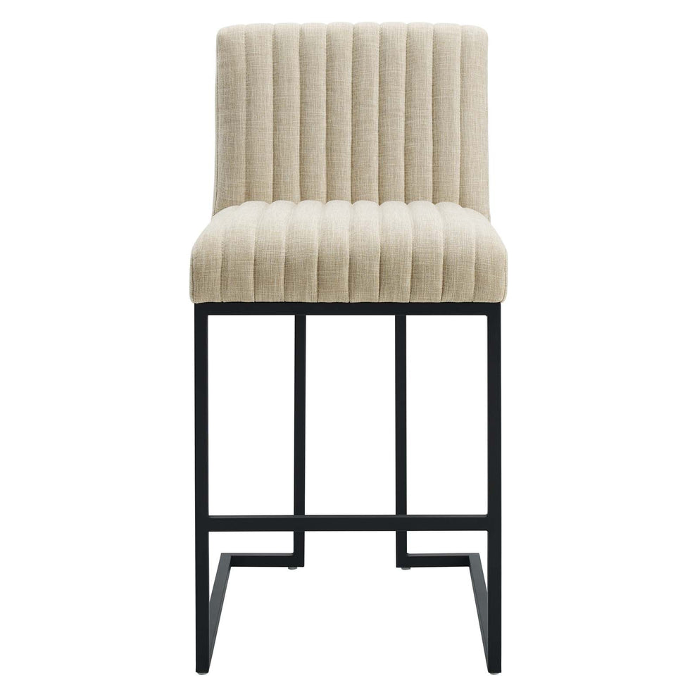 Indulge Channel Tufted Fabric Counter Stool By Modway - EEI-4653 | Bar Stools | Modishstore - 6