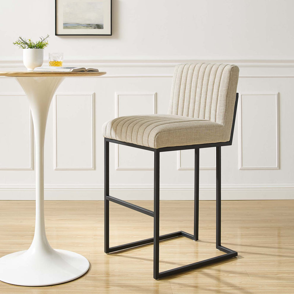 Indulge Channel Tufted Fabric Bar Stool By Modway - EEI-4654 | Bar Stools | Modishstore - 1