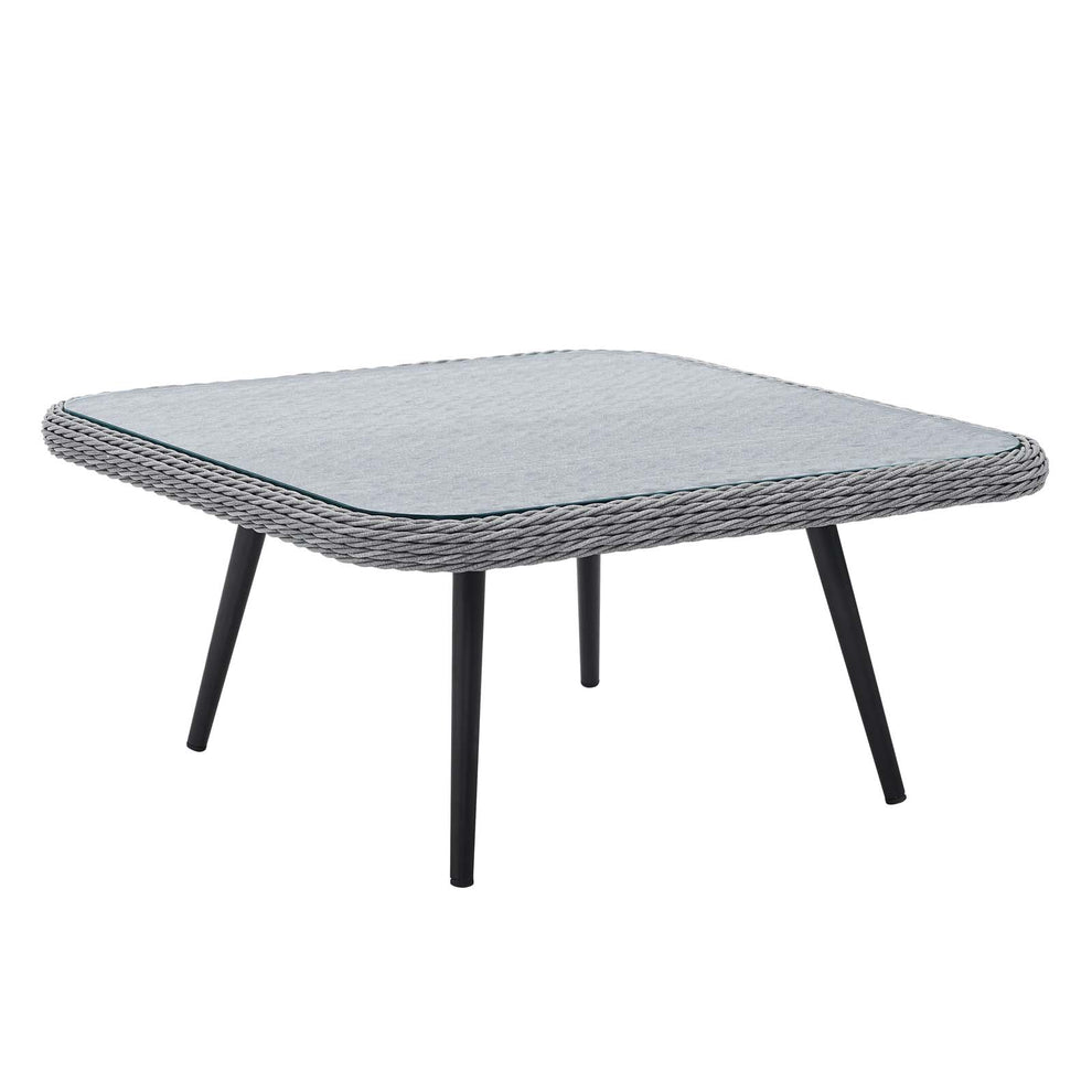 Modway Endeavor Outdoor Patio Wicker Rattan Square Coffee Table - EEI-4659 | Coffee Tables | Modishstore - 2
