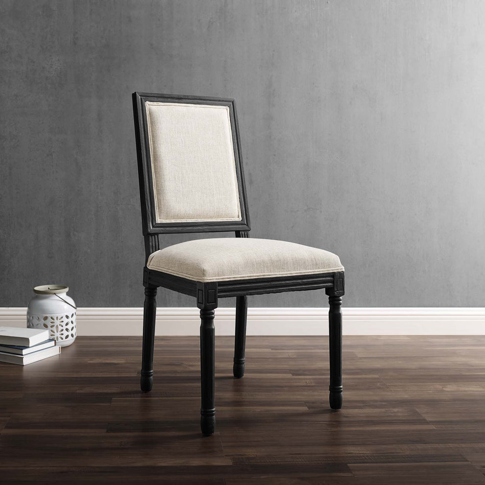 Modway Court French Vintage Upholstered Fabric Dining Side Chair - EEI-4661 | Dining Chairs | Modishstore - 1