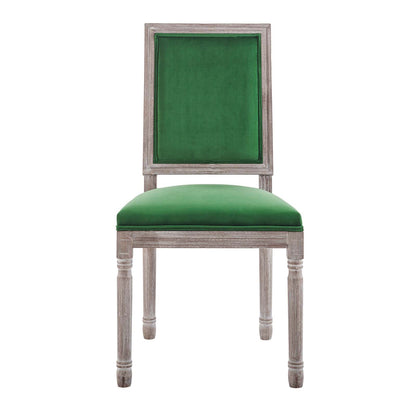 Modway Court French Vintage Performance Velvet Dining Side Chair - EEI-4662 | Dining Chairs | Modishstore - 4