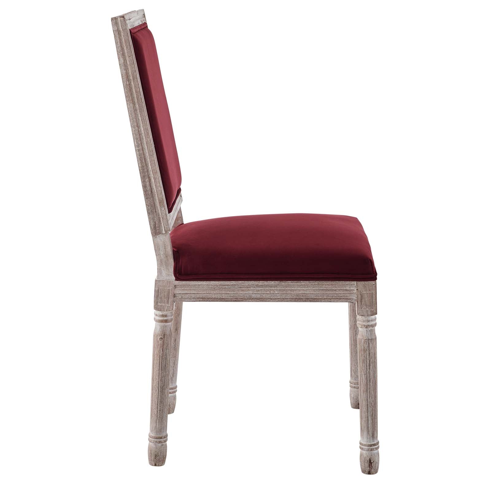 Modway Court French Vintage Performance Velvet Dining Side Chair | Dining Chairs | Modishstore-12