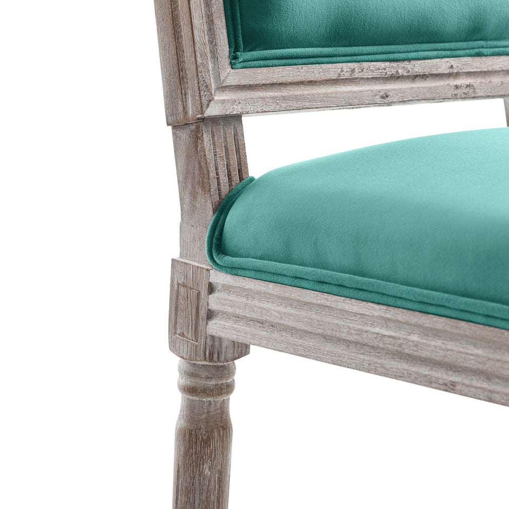 Modway Court French Vintage Performance Velvet Dining Side Chair - EEI-4662 | Dining Chairs | Modishstore - 26