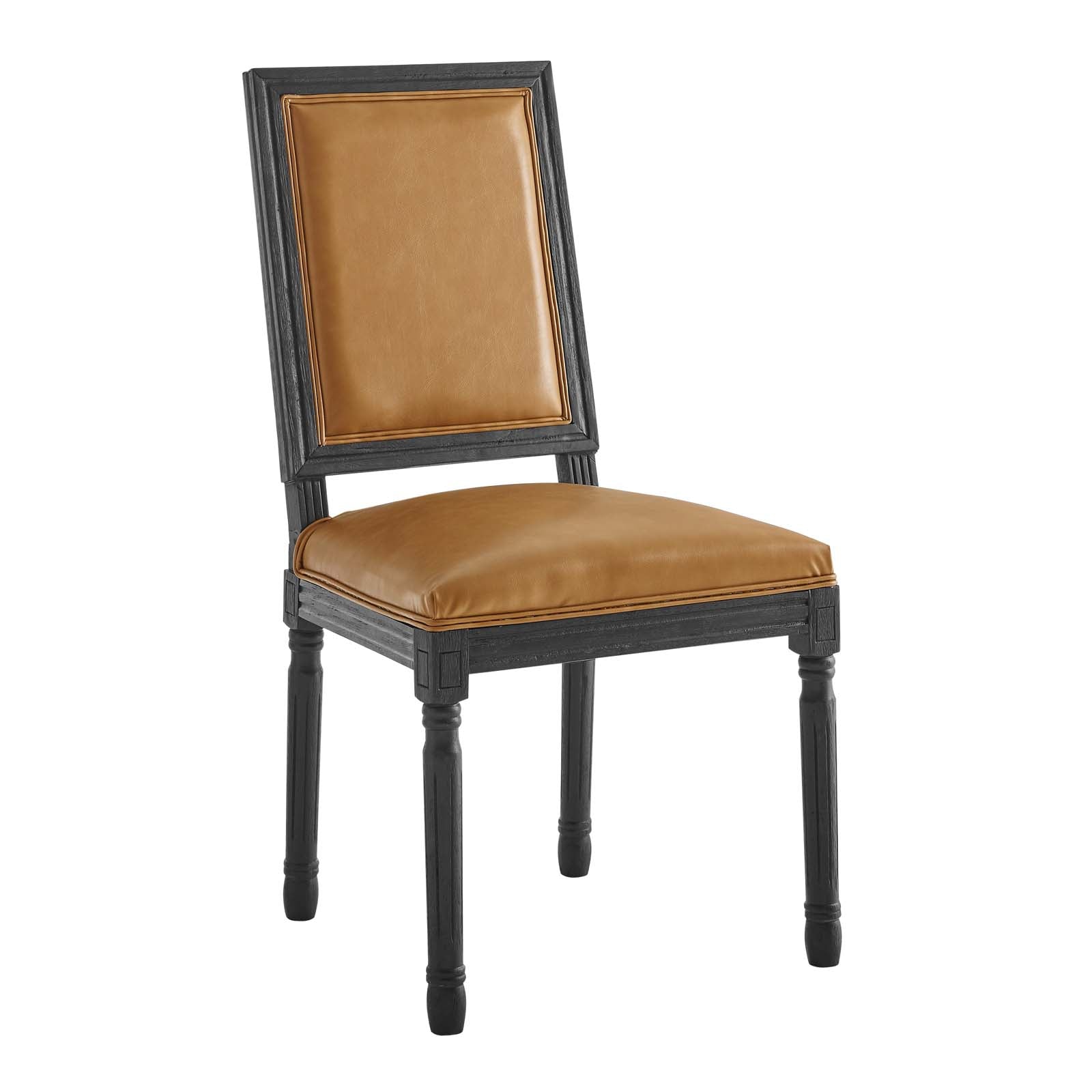 Modway Court French Vintage Vegan Leather Dining Side Chair | Dining Chairs | Modishstore-6