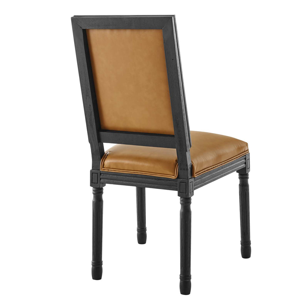 Modway Court French Vintage Vegan Leather Dining Side Chair - EEI-4663 | Dining Chairs | Modishstore - 3