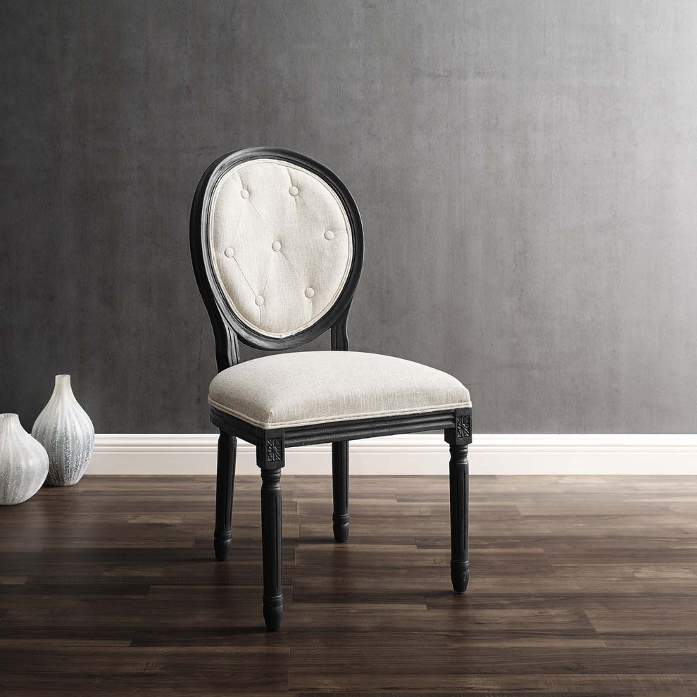 Modway Arise Vintage French Upholstered Fabric Dining Side Chair - EEI-4664 | Dining Chairs | Modishstore - 1