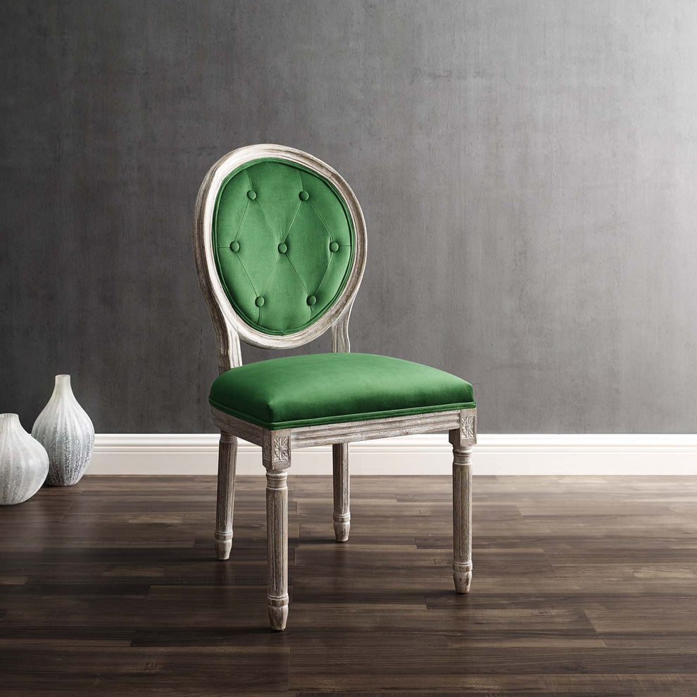 Modway Arise Vintage French Performance Velvet Dining Side Chair - EEI-4665 | Dining Chairs | Modishstore - 1