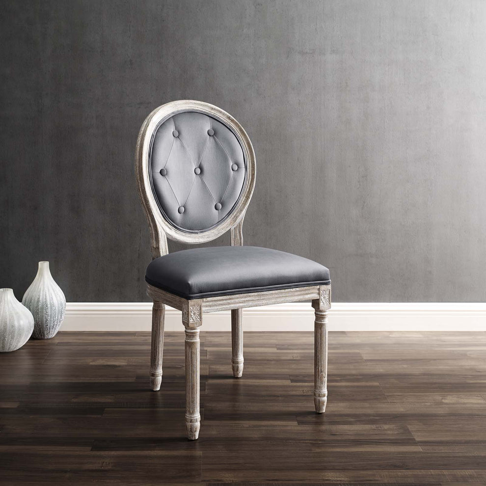 Modway Arise Vintage French Performance Velvet Dining Side Chair - EEI-4665 | Dining Chairs | Modishstore - 25