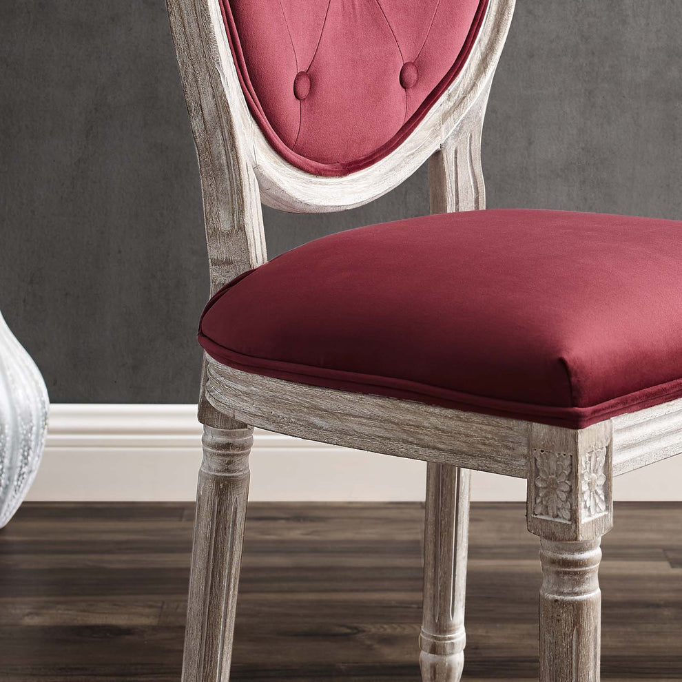 Modway Arise Vintage French Performance Velvet Dining Side Chair - EEI-4665 | Dining Chairs | Modishstore - 21
