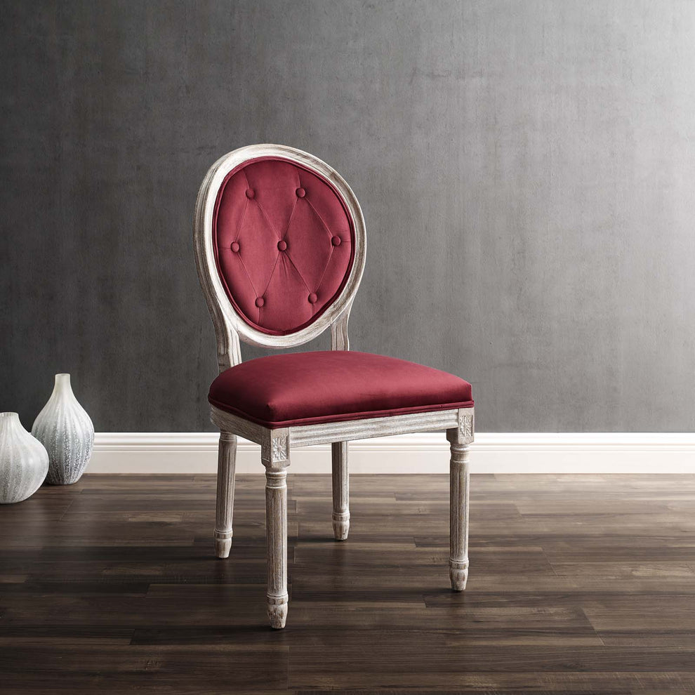 Modway Arise Vintage French Performance Velvet Dining Side Chair - EEI-4665 | Dining Chairs | Modishstore - 23