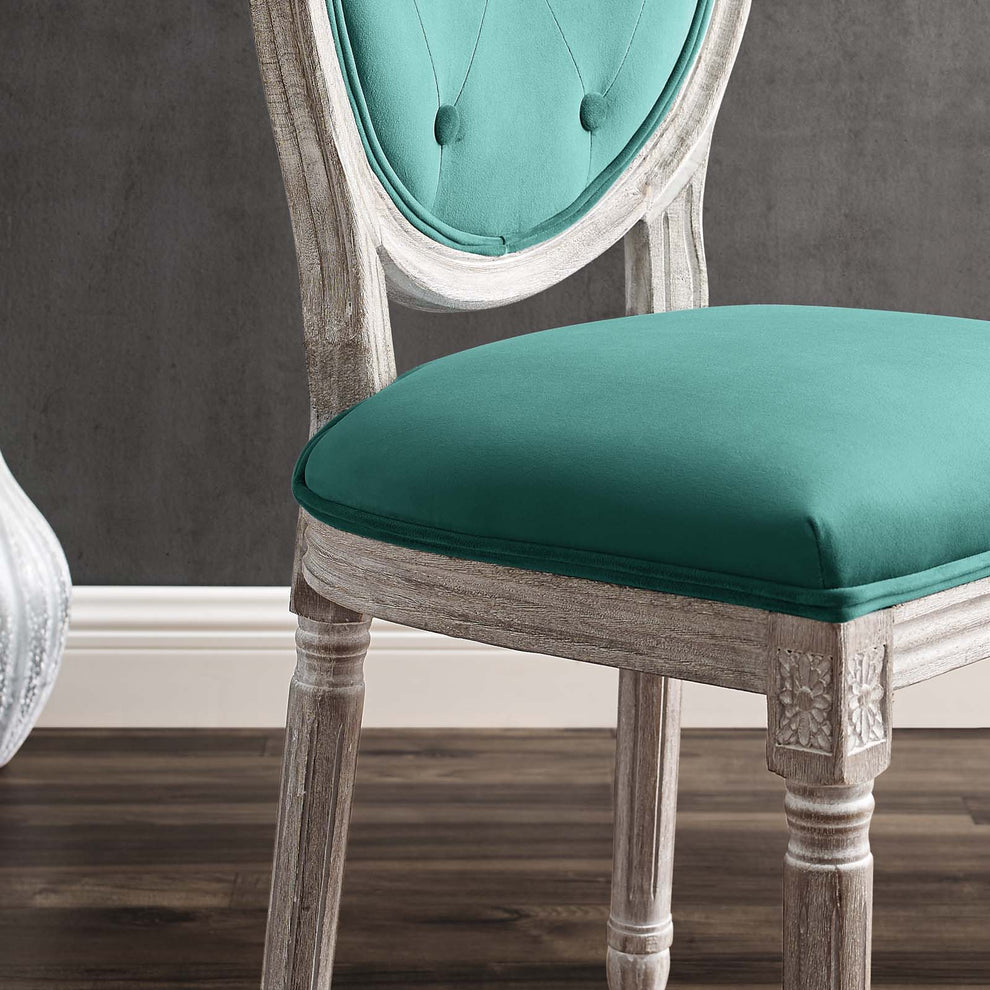 Modway Arise Vintage French Performance Velvet Dining Side Chair - EEI-4665 | Dining Chairs | Modishstore - 22