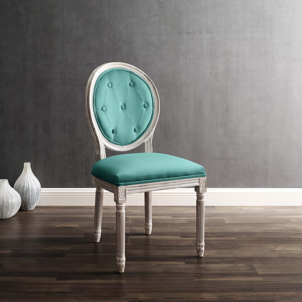 Modway Arise Vintage French Performance Velvet Dining Side Chair - EEI-4665 | Dining Chairs | Modishstore - 24