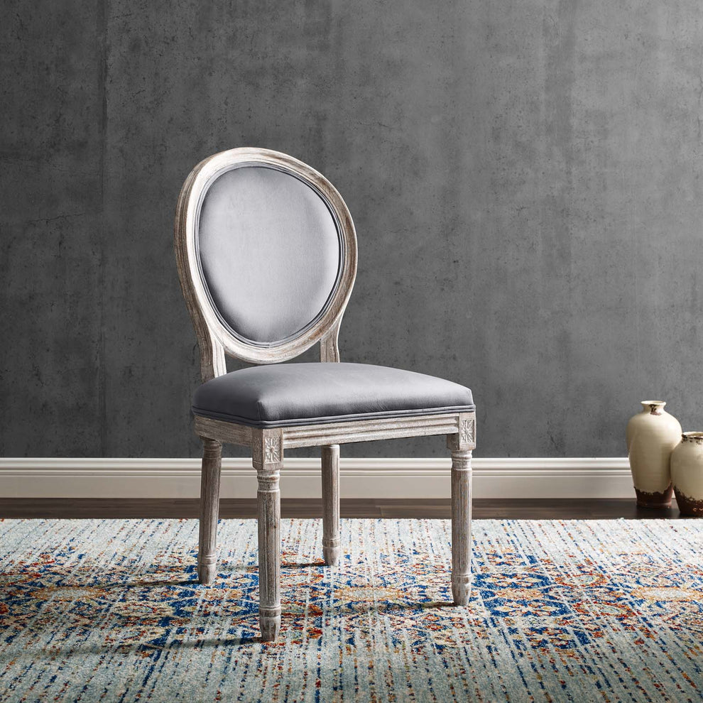 Modway Emanate Vintage French Performance Velvet Dining Side Chair - EEI-4668 | Dining Chairs | Modishstore - 24
