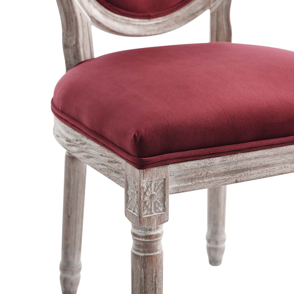 Modway Emanate Vintage French Performance Velvet Dining Side Chair - EEI-4668 | Dining Chairs | Modishstore - 26