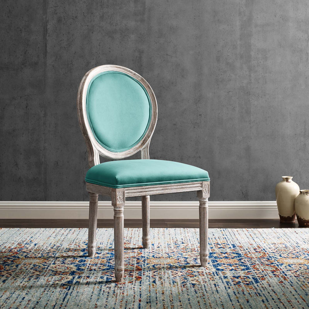Modway Emanate Vintage French Performance Velvet Dining Side Chair - EEI-4668 | Dining Chairs | Modishstore - 25