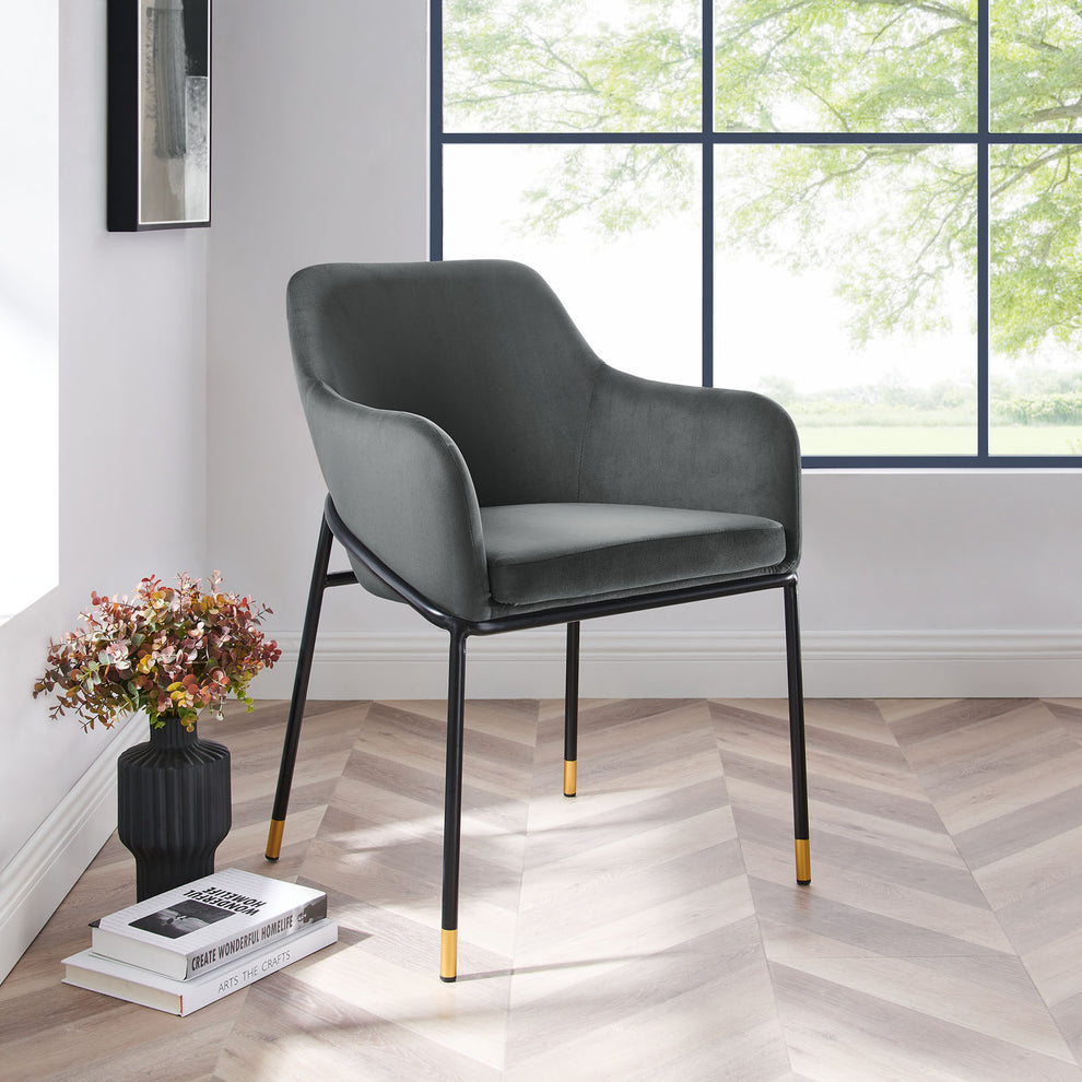 Modway Jovi Performance Velvet Dining Armchair - EEI-4671 | Dining Chairs | Modishstore - 1