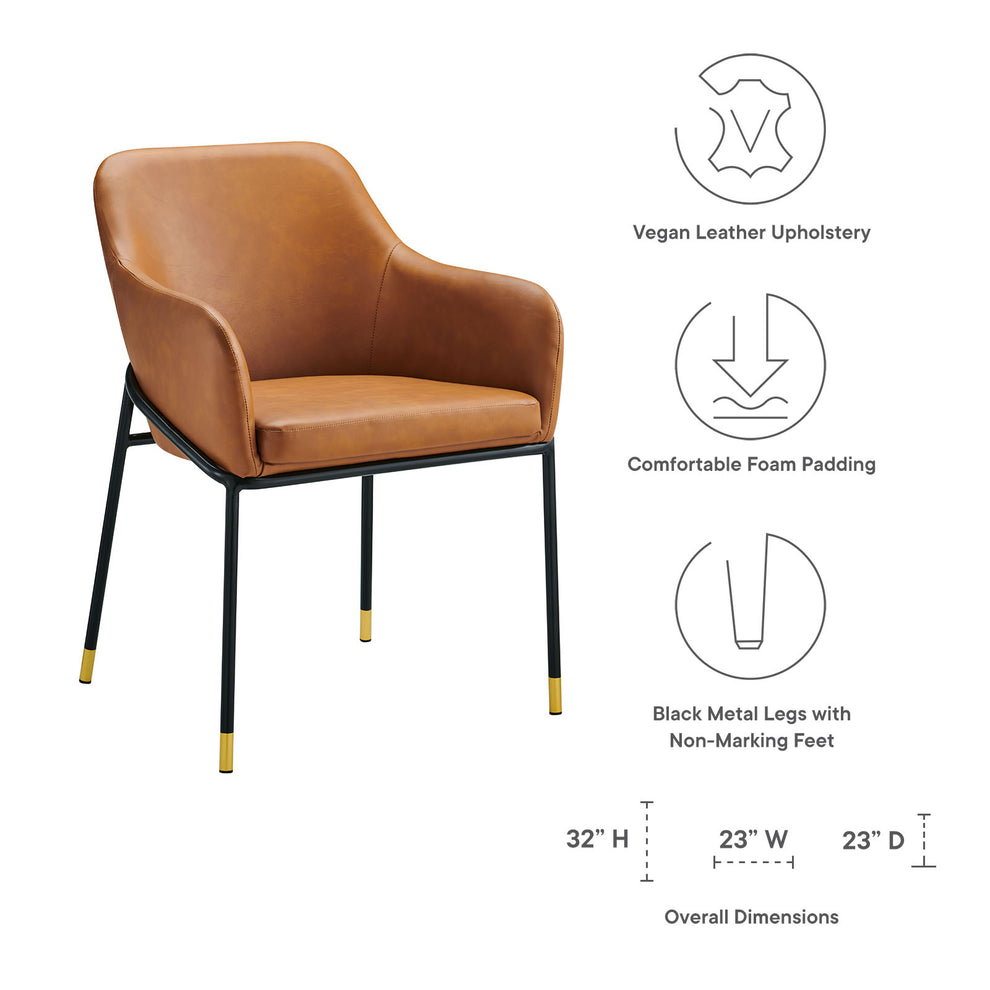 Modway Jovi Vegan Leather Dining Chair - EEI-4672 | Dining Chairs | Modishstore - 2
