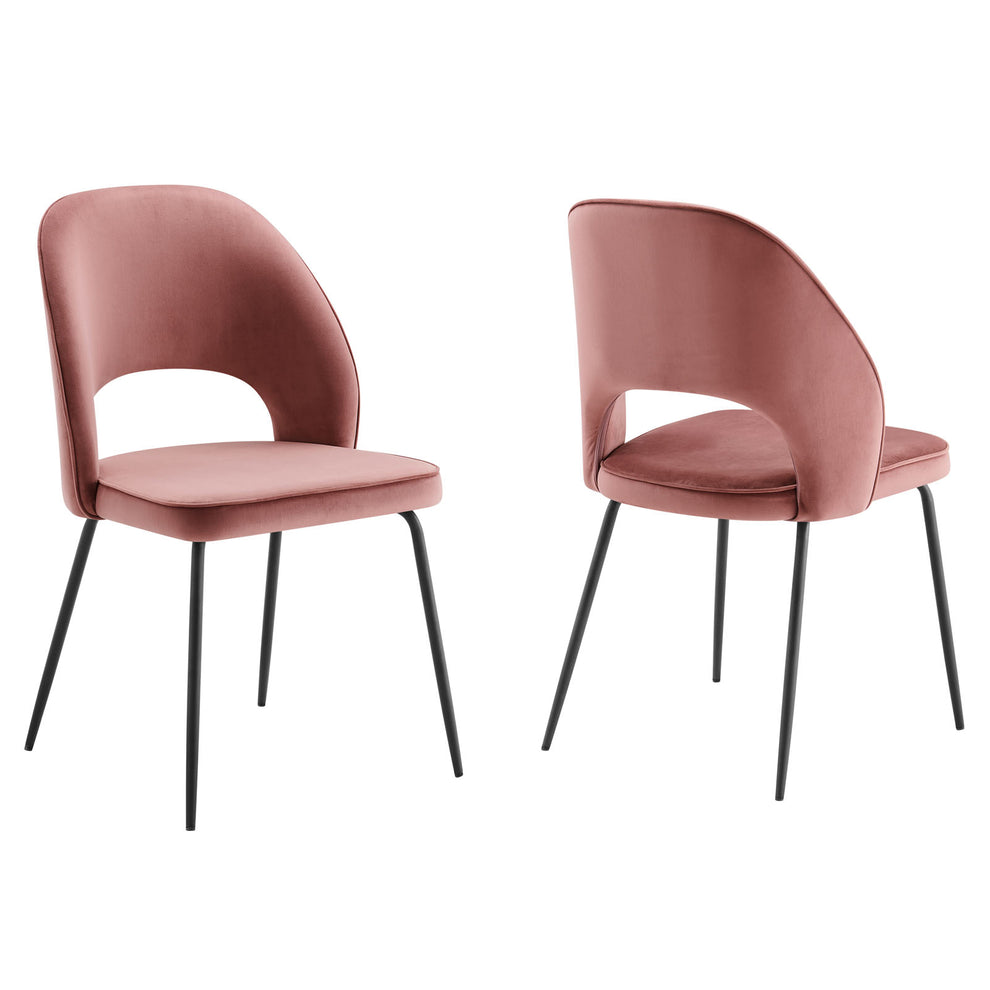 Modway Nico Performance Velvet Dining Chair Set of 2 - EEI-4673 | Dining Chairs | Modishstore - 3