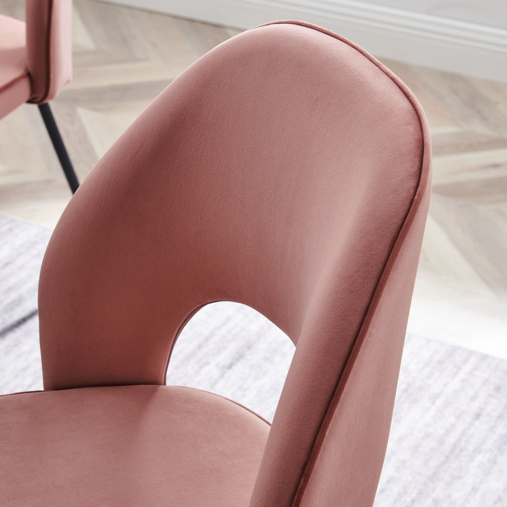 Modway Nico Performance Velvet Dining Chair Set of 2 - EEI-4673 | Dining Chairs | Modishstore - 2