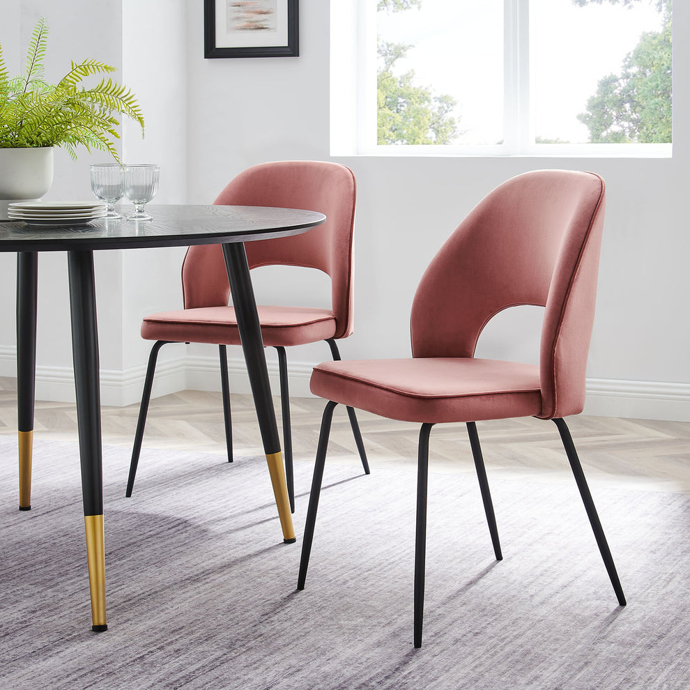 Modway Nico Performance Velvet Dining Chair Set of 2 - EEI-4673 | Dining Chairs | Modishstore - 1