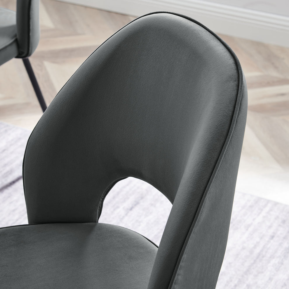 Modway Nico Performance Velvet Dining Chair Set of 2 - EEI-4673 | Dining Chairs | Modishstore - 9