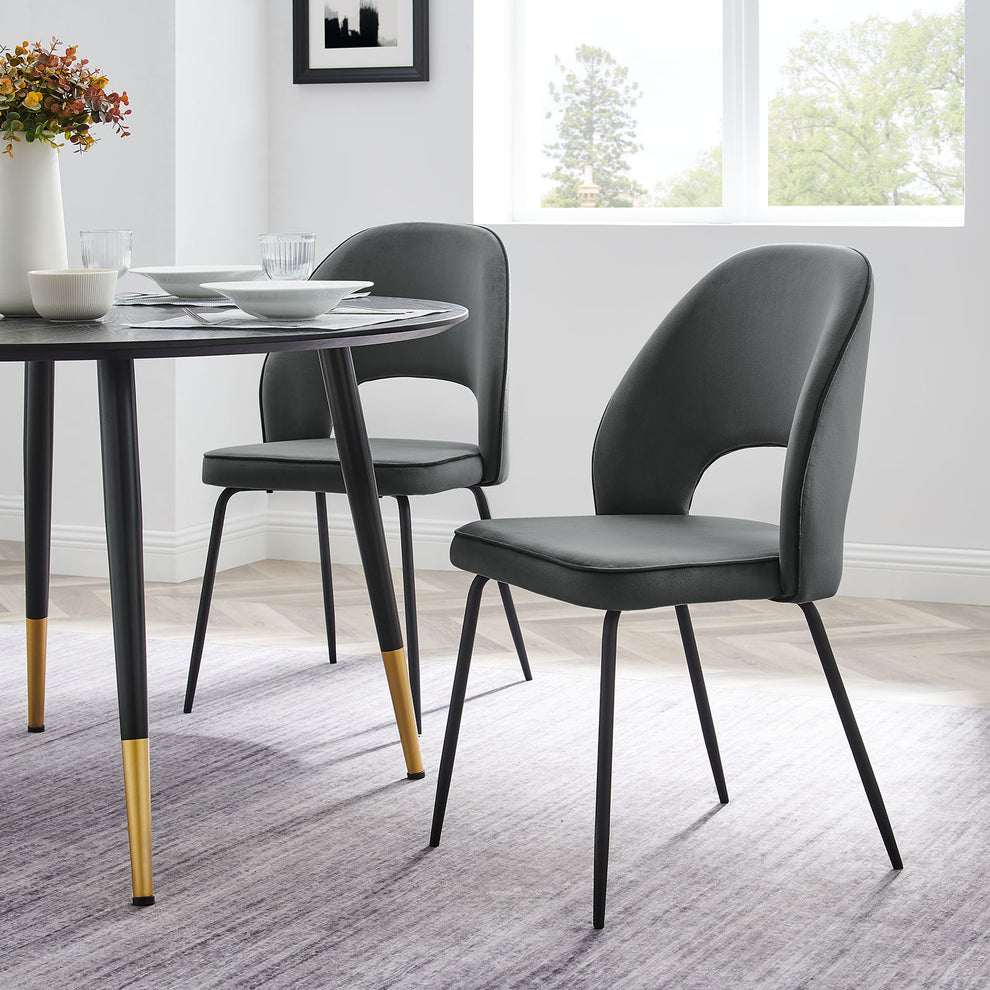 Modway Nico Performance Velvet Dining Chair Set of 2 - EEI-4673 | Dining Chairs | Modishstore - 10