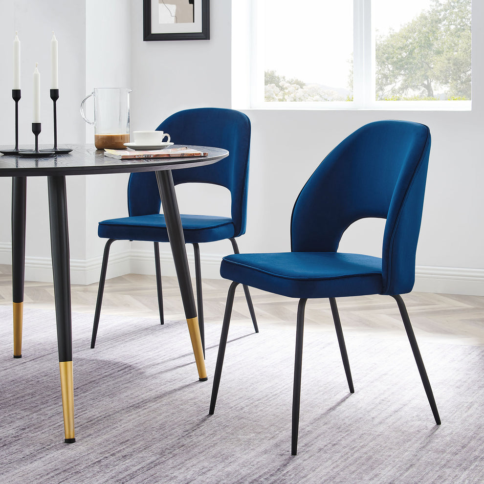 Modway Nico Performance Velvet Dining Chair Set of 2 - EEI-4673 | Dining Chairs | Modishstore - 18
