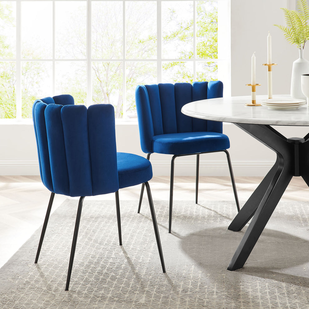 Modway Virtue Performance Velvet Dining Chair Set of 2 - EEI-4675 | Dining Chairs | Modishstore - 20