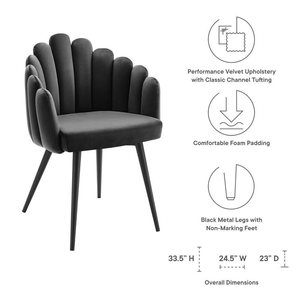 Modway Vanguard Performance Velvet Dining Chair - EEI-4677 | Dining Chairs | Modishstore - 15