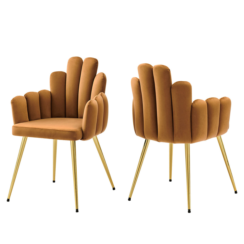 Viceroy Performance Velvet Dining Chair Set of 2 By Modway - EEI-4679 | Dining Chairs | Modishstore - 1
