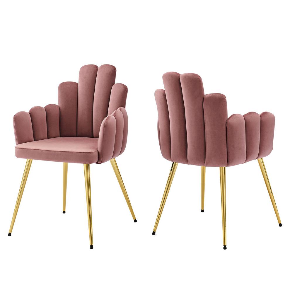 Viceroy Performance Velvet Dining Chair Set of 2 By Modway - EEI-4679 | Dining Chairs | Modishstore - 9