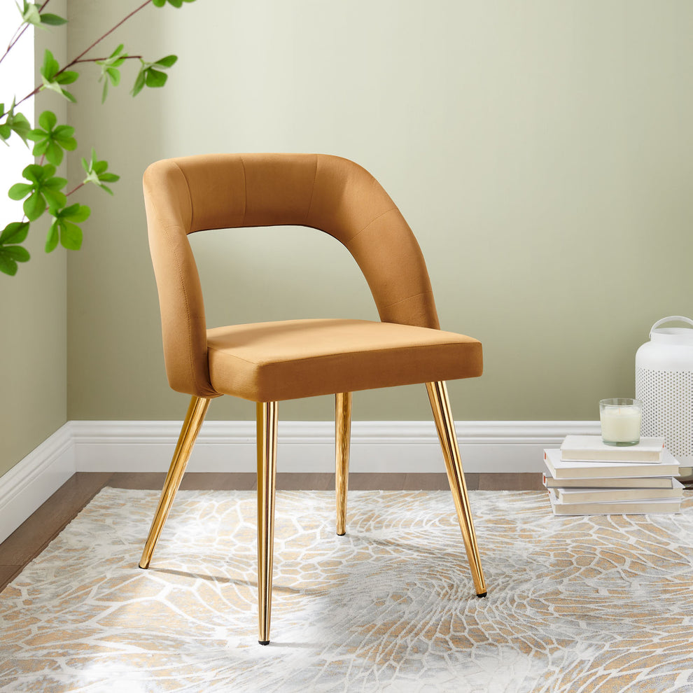 Modway Marciano Performance Velvet Dining Chair - EEI-4680 | Dining Chairs | Modishstore - 1